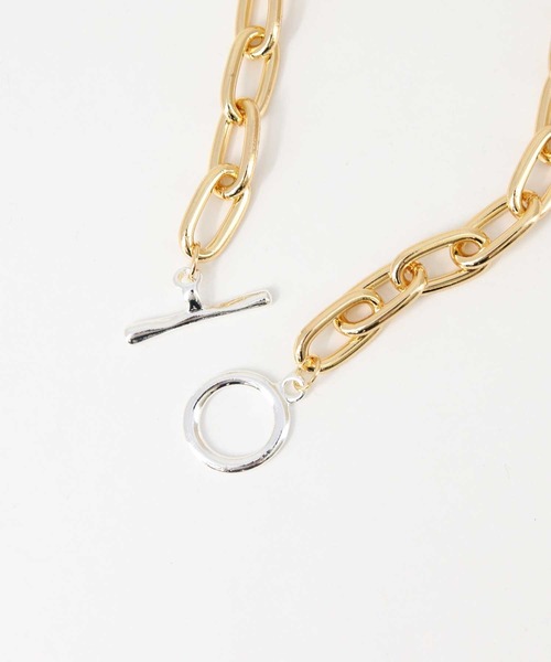 Gready Brilliant（グレディブリリアン）の「Ｍｉｘチェーンネックレス（ネックレス・レディース・ゴールド・FREE）」の4枚目の写真