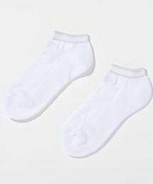 1PIU1UGUALE3  RELAX （ウノピゥウノウグァーレトレ リラックス）の「1PIU1UGUALE3 RELAX(ウノピゥウノウグァーレトレ リラックス)パイル地 ロゴ刺繍 ブランドロゴ ショート丈 クルーソックス（ソックス/靴下）」