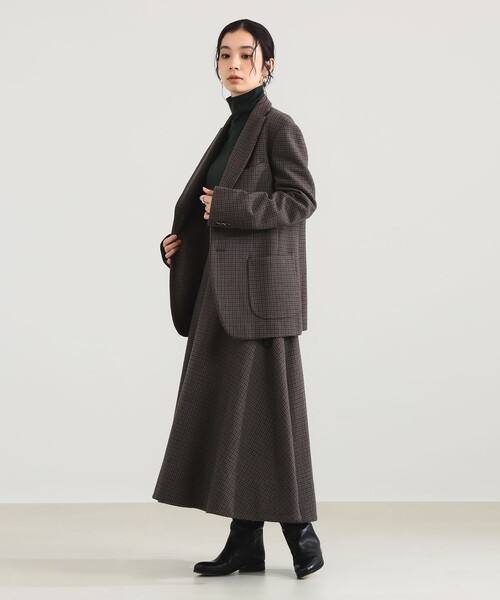 AK+1 / ウール チェック フレアスカート（スカート）｜Demi-Luxe