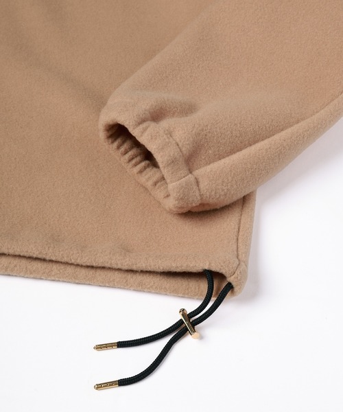 CULLNI(クルニ)の「Half Zip High Neck Embroidery Patch Fleece Drawstring Pullover(ニット/セーター・メンズ・ブラック/ベージュ/グレー・0/2/1)」の10枚目の写真