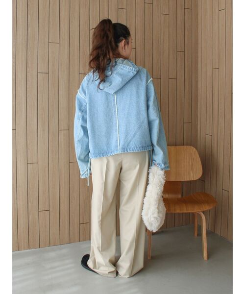 Ungrid（アングリッド）の「ウエストリメイクタックカーブパンツ（その他パンツ・レディース・グレー/ベージュ・SMALL/MEDIUM）」の11枚目の写真