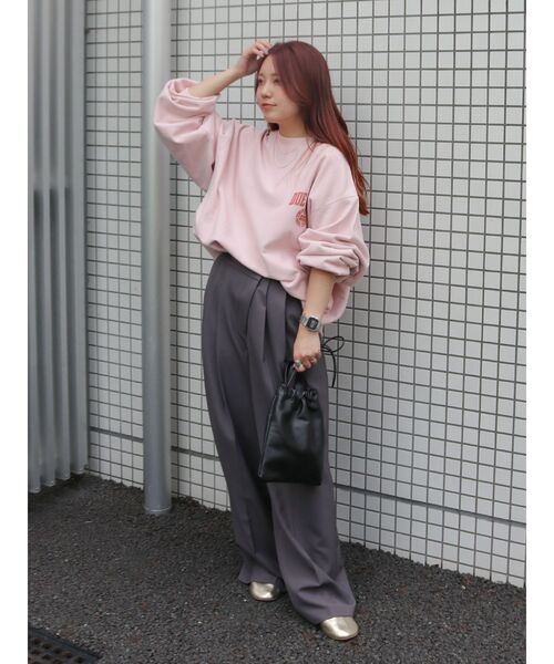 Ungrid（アングリッド）の「ウエストリメイクタックカーブパンツ（その他パンツ・レディース・グレー/ベージュ・SMALL/MEDIUM）」の19枚目の写真