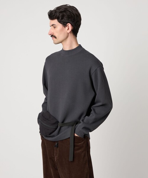 Steven Alan（スティーブンアラン）の「＜Steven Alan＞ ダブルフェイス モックネック カットソー BOLD（Tシャツ/カットソー・メンズ・ダークグレー/モカ/ブラック・S/M/L/XL）」の6枚目の写真
