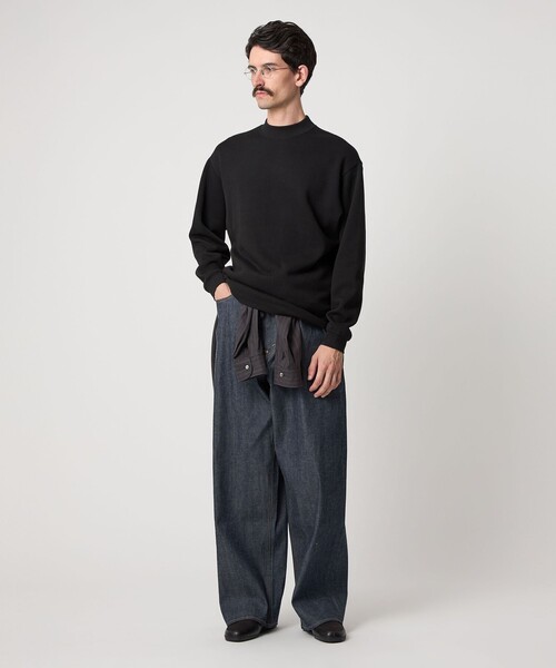 Steven Alan（スティーブンアラン）の「＜Steven Alan＞ ダブルフェイス モックネック カットソー BOLD（Tシャツ/カットソー・メンズ・ダークグレー/モカ/ブラック・S/M/L/XL）」の8枚目の写真