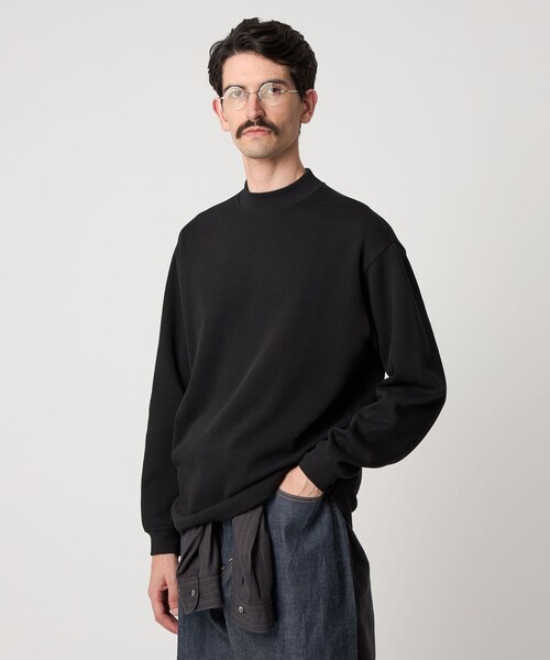 Steven Alan＞ ダブルフェイス モックネック カットソー BOLD（Tシャツ