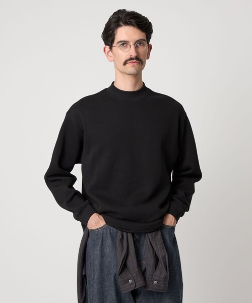 Macloud Steven Alan＞ ダブルフェイス モックネック カットソー BOLD（Tシャツ