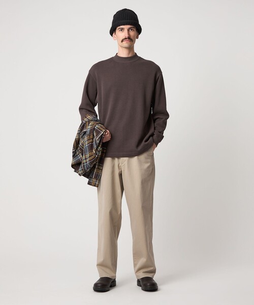 Steven Alan（スティーブンアラン）の「＜Steven Alan＞ ダブルフェイス モックネック カットソー BOLD（Tシャツ/カットソー・メンズ・ダークグレー/モカ/ブラック・S/M/L/XL）」の13枚目の写真