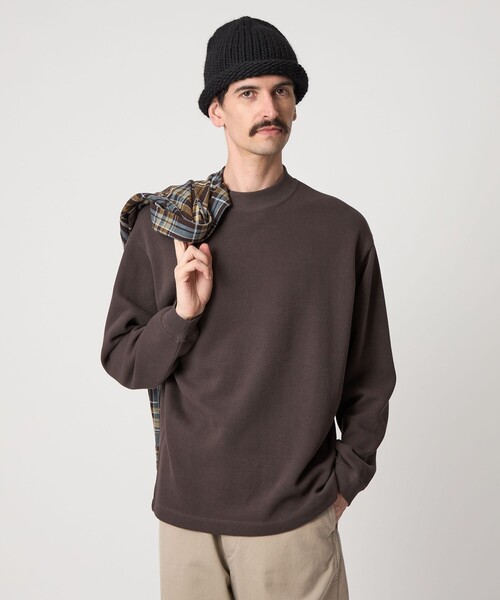 Steven Alan（スティーブンアラン）の「＜Steven Alan＞ ダブルフェイス モックネック カットソー BOLD（Tシャツ/カットソー・メンズ・ダークグレー/モカ/ブラック・S/M/L/XL）」の15枚目の写真