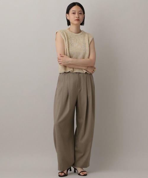 A part by(アパートバイ)の「【セットアップ対応】Wライクボリュームパンツ(スラックス・レディース・グレー系その他4/ブラウン系その他/ネイビー・MEDIUM/SMALL)」の9枚目の写真