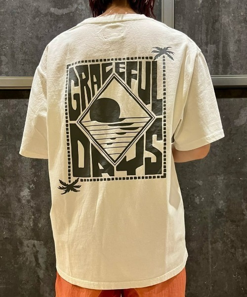 Right-on(ライトオン)の「Other(ソノタ)【メンズ】オゾン加工パームツリープリントTシャツ(Tシャツ/カットソー・メンズ・ホワイト/ブラック・XL/L/M)」の13枚目の写真