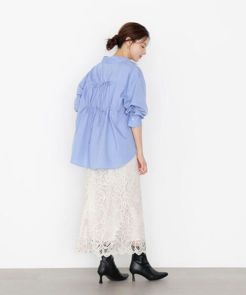 PROPORTION BODY DRESSING(プロポーションボディドレッシング)の「ケミカルレースナロースカート / 1215220911(スカート・レディース・ダークグレー/ベージュ/ブラウン系その他・SMALL/MEDIUM)」の17枚目の写真