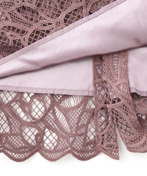 PROPORTION BODY DRESSING(プロポーションボディドレッシング)の「ケミカルレースナロースカート / 1215220911(スカート・レディース・ダークグレー/ベージュ/ブラウン系その他・SMALL/MEDIUM)」の5枚目の写真