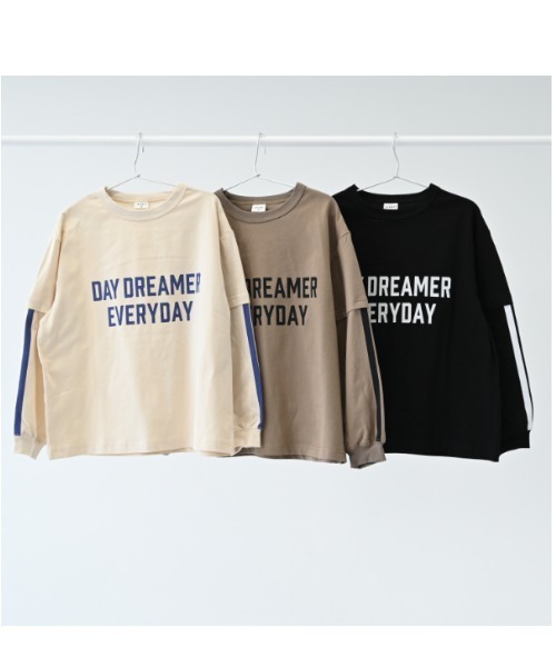 jeans-b（ジーンズベー）の「jeans-b/ジーンズベー DAY DREAMER　ロングＴシャツ（Tシャツ/カットソー・キッズ・ブラック/サンドベージュ/ベージュ・130cm/140cm/150cm/160cm）」の13枚目の写真