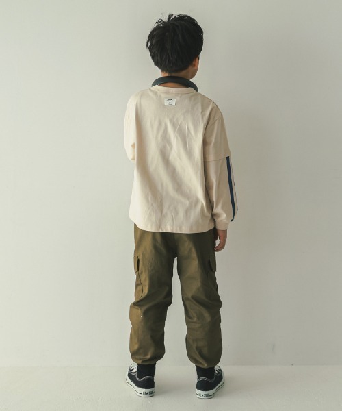 jeans-b（ジーンズベー）の「jeans-b/ジーンズベー DAY DREAMER　ロングＴシャツ（Tシャツ/カットソー・キッズ・ブラック/サンドベージュ/ベージュ・130cm/140cm/150cm/160cm）」の12枚目の写真