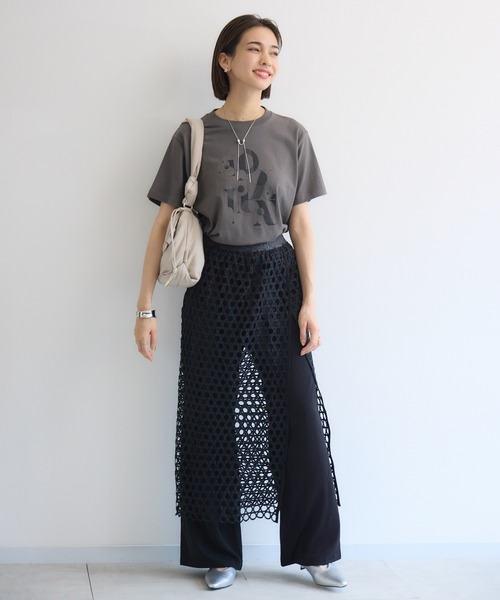 KATHARINE ROSS（キャサリンロス）の「【KATHARINE ROSS】story. ギャザーフラップバッグ（ハンドバッグ・レディース・ブラック/グレイッシュベージュ・MEDIUM）」の8枚目の写真