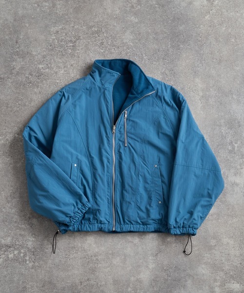 ADRER（アドラー）の「Nylon × Fleece Reversible Short Blouson / ナイロン×フリース　リバーシブルショートブルゾン（ブルゾン・メンズ・ブラック/アイボリー/ブルーグリーン・XS/S/M/L）」の14枚目の写真