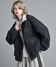 ADRER（アドラー）の「Nylon × Fleece Reversible Short Blouson / ナイロン×フリース　リバーシブルショートブルゾン（ブルゾン）」