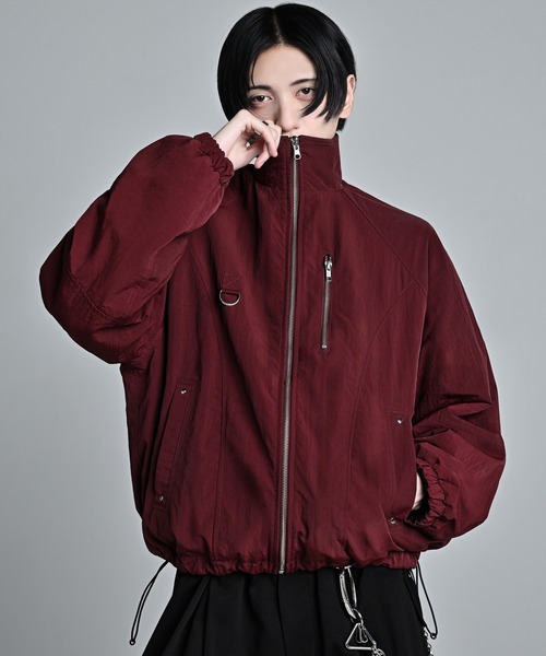 ADRER(アドラー)の「Nylon × Fleece Reversible Short Blouson / ナイロン×フリース リバーシブルショートブルゾン(ブルゾン・メンズ・ブラック/アイボリー/ブルーグリーン/ブラック系1/ワイン系1/グレー系1・XS/S/M/L)」の20枚目の写真