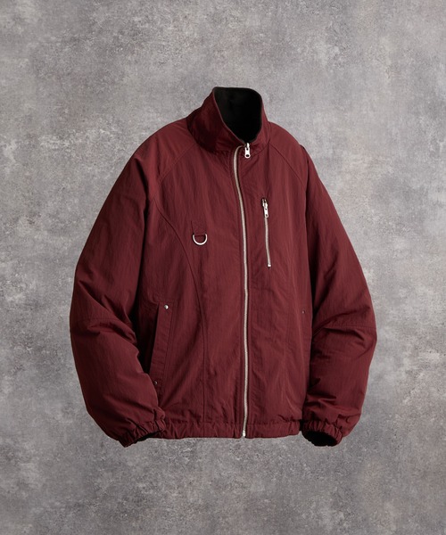ADRER(アドラー)の「Nylon × Fleece Reversible Short Blouson / ナイロン×フリース リバーシブルショートブルゾン(ブルゾン・メンズ・ブラック/アイボリー/ブルーグリーン/ブラック系1/ワイン系1/グレー系1・XS/S/M/L)」の18枚目の写真
