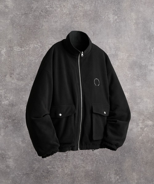 ADRER(アドラー)の「Nylon × Fleece Reversible Short Blouson / ナイロン×フリース リバーシブルショートブルゾン(ブルゾン・メンズ・ブラック/アイボリー/ブルーグリーン/ブラック系1/ワイン系1/グレー系1・XS/S/M/L)」の22枚目の写真