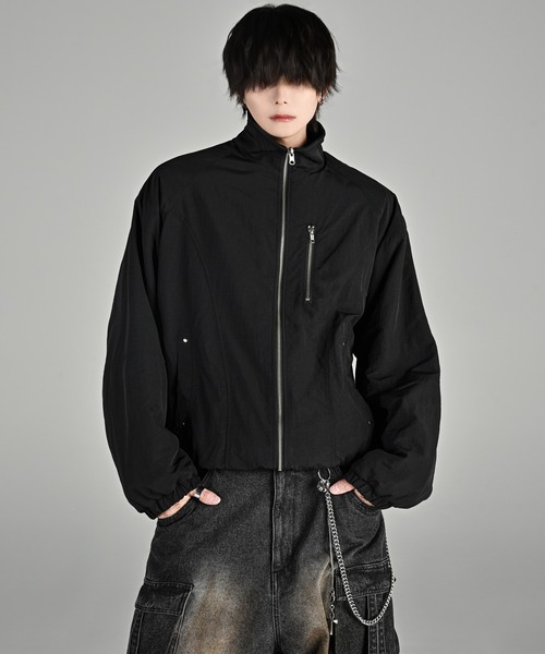 ADRER（アドラー）の「Nylon × Fleece Reversible Short Blouson / ナイロン×フリース　リバーシブルショートブルゾン（ブルゾン・メンズ・ブラック/アイボリー/ブルーグリーン・XS/S/M/L）」の16枚目の写真