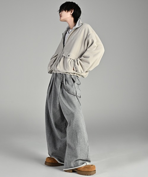 ADRER（アドラー）の「Nylon × Fleece Reversible Short Blouson / ナイロン×フリース　リバーシブルショートブルゾン（ブルゾン・メンズ・ブラック/アイボリー/ブルーグリーン・XS/S/M/L）」の22枚目の写真