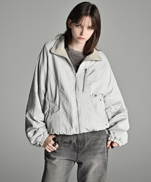 ADRER（アドラー）の「Nylon × Fleece Reversible Short Blouson / ナイロン×フリース　リバーシブルショートブルゾン（ブルゾン・メンズ・ブラック/アイボリー/ブルーグリーン・XS/S/M/L）」の11枚目の写真