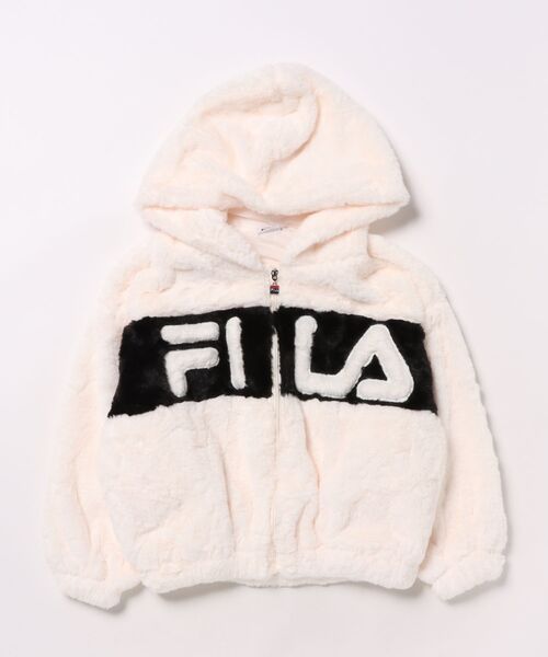 FILA(フィラ)の「FILA/フィラ シャギージャケット(その他アウター・キッズ・オフホワイト/ミント・130cm/140cm/150cm/160cm)」の1枚目の写真