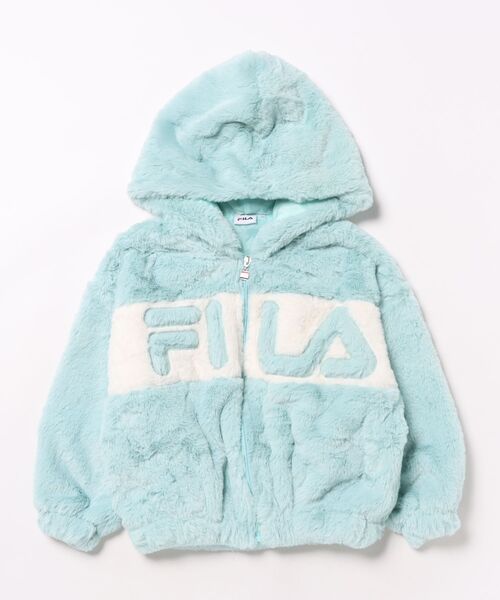 FILA(フィラ)の「FILA/フィラ シャギージャケット(その他アウター・キッズ・オフホワイト/ミント・130cm/140cm/150cm/160cm)」の2枚目の写真