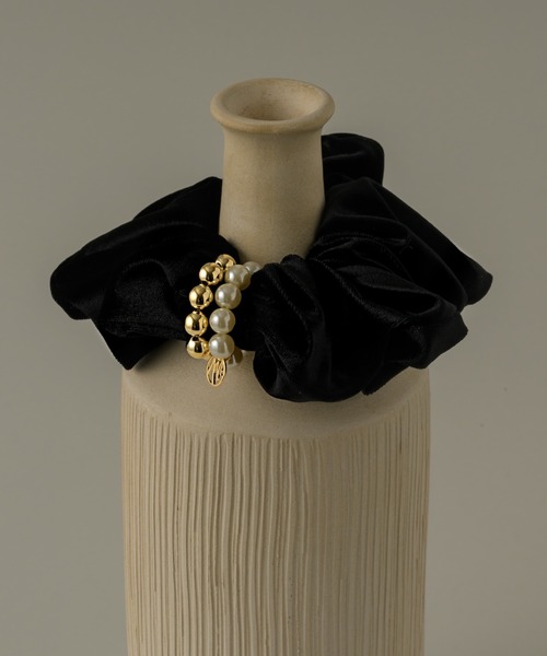 muku（ムク）の「CHOUCHOU / PEARL×BALL（シュシュ・レディース・ブラック/ブラウン・FREE）」の8枚目の写真