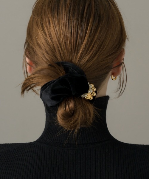 muku（ムク）の「CHOUCHOU / PEARL×BALL（シュシュ・レディース・ブラック/ブラウン・FREE）」の10枚目の写真