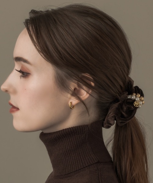 muku（ムク）の「CHOUCHOU / PEARL×BALL（シュシュ・レディース・ブラック/ブラウン・FREE）」の18枚目の写真