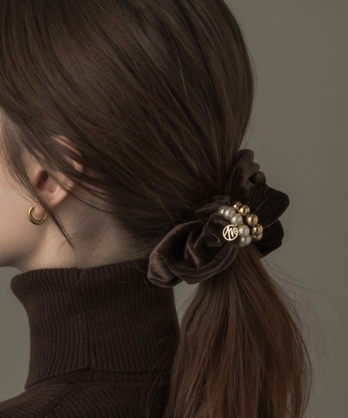 muku（ムク）の「CHOUCHOU / PEARL×BALL（シュシュ・レディース・ブラック/ブラウン・FREE）」の17枚目の写真