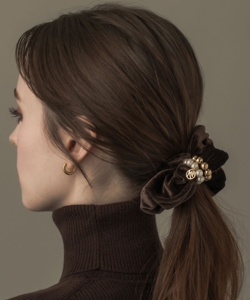 muku（ムク）の「CHOUCHOU / PEARL×BALL（シュシュ・レディース・ブラック/ブラウン・FREE）」の19枚目の写真