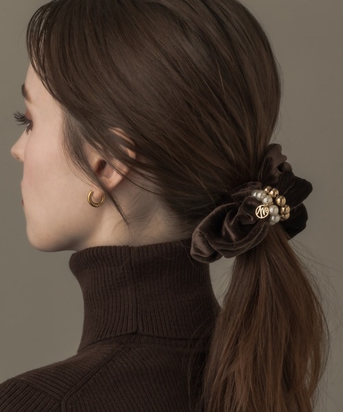 muku（ムク）の「CHOUCHOU / PEARL×BALL（シュシュ・レディース・ブラック/ブラウン・FREE）」の16枚目の写真