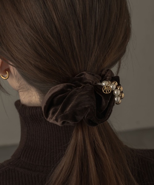 muku（ムク）の「CHOUCHOU / PEARL×BALL（シュシュ・レディース・ブラック/ブラウン・FREE）」の20枚目の写真