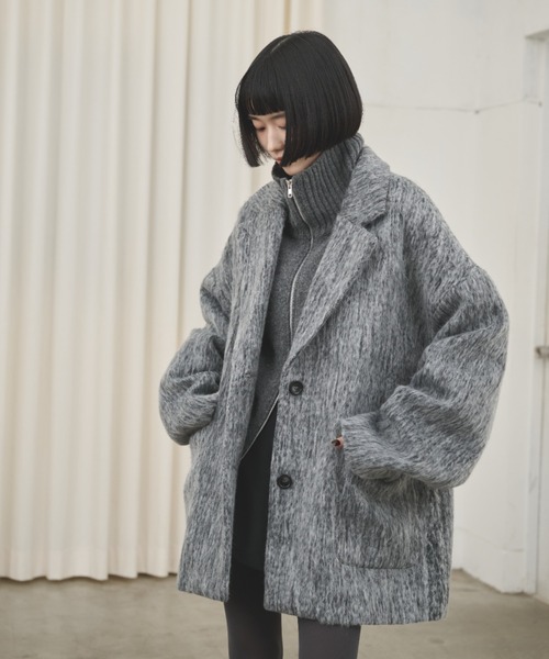 ミックスシャギーオーバーテーラードコート（チェスターコート）｜AIC