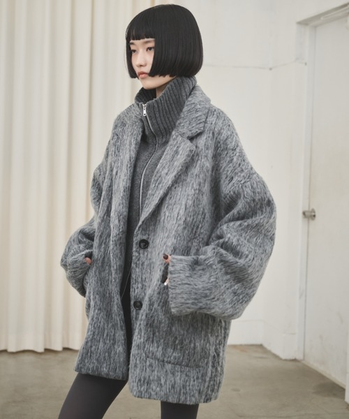 ミックスシャギーオーバーテーラードコート（チェスターコート）｜AIC