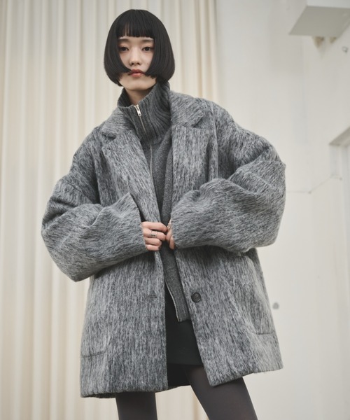 ミックスシャギーオーバーテーラードコート（チェスターコート）｜AIC