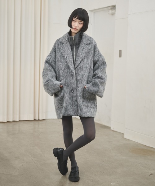 ミックスシャギーオーバーテーラードコート（チェスターコート）｜AIC