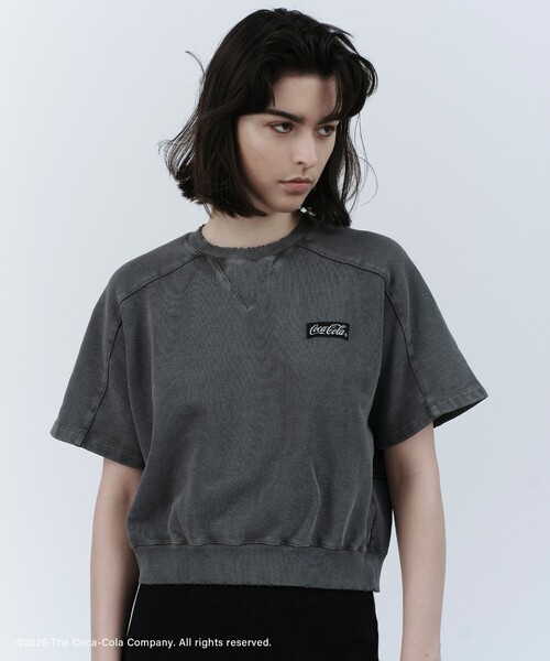 タグ付き未使用✨️　アダムエロペ　スウェット　グレー　日本製 Coca-Cola】Garment dye sweat H/S（スウェット）｜ADAM ET ROPE