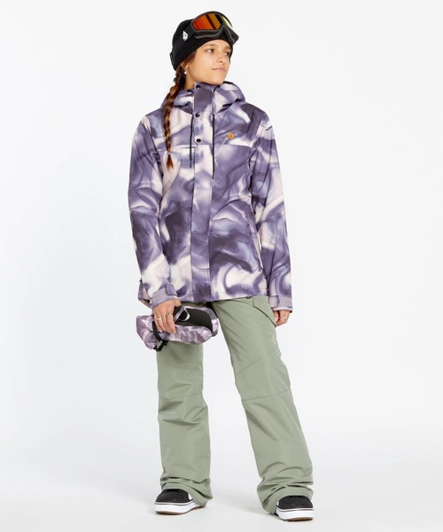 VOLCOM(ボルコム)の「【VOLCOM/ボルコム】 Womens Bolt Insulated Jacket /スリムフィットスキースノーボードジャケット(その他アウター・レディース・イエロー/グレー系その他/グリーン系その他/ピンク系その他/レオパード/ブラック・SMALL/LARGE/MEDIUM/X-SMALL)」の3枚目の写真