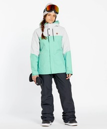 大人気　Volcom ブラック フード付きジャケット VOLCOM Mens L Gore-Tex Jacket - Black