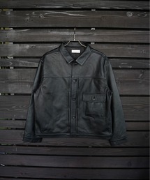 many men many mind（メニーメンメニーマインド）の「many men many mind /ラムレザー トラッカーJKT（その他アウター）」