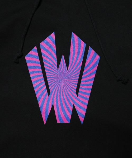 [W] by VIRGOwearworks（ダブリューバイヴァルゴウェアーワークス）の「Warp logo pull over hoodie（パーカー・メンズ・ホワイト/ブラック/グレー・MEDIUM/LARGE/X-LARGE）」の14枚目の写真