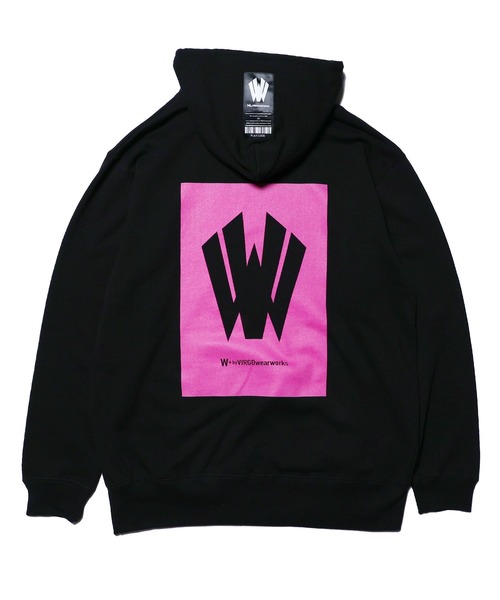 [W] by VIRGOwearworks（ダブリューバイヴァルゴウェアーワークス）の「Warp logo pull over hoodie（パーカー・メンズ・ホワイト/ブラック/グレー・MEDIUM/LARGE/X-LARGE）」の9枚目の写真