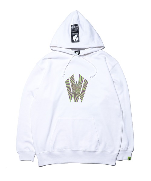 [W] by VIRGOwearworks（ダブリューバイヴァルゴウェアーワークス）の「Warp logo pull over hoodie（パーカー・メンズ・ホワイト/ブラック/グレー・MEDIUM/LARGE/X-LARGE）」の12枚目の写真