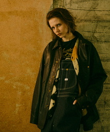 Lee（リー）の「【LEE/リー】LOCO JACKET レザー カバーオール ジャケット / ユニセックス ワークジャケット（カバーオール）」