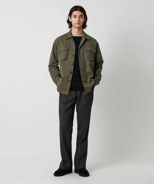 GUY ROVER（ギローバー）の「＜GUY ROVER＞2ポケット ファーティングシャツ（シャツ/ブラウス・メンズ・オリーブ・L/M/S）」の3枚目の写真