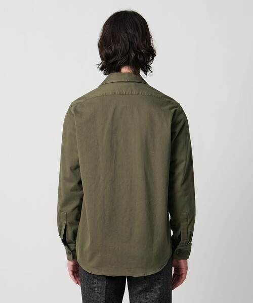 GUY ROVER（ギローバー）の「＜GUY ROVER＞2ポケット ファーティングシャツ（シャツ/ブラウス・メンズ・オリーブ・L/M/S）」の6枚目の写真